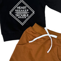 Load image into Gallery viewer, 2 Pieces Set Baby Kid Boys Letters Hoodies Swearshirts And Solid Color Pants Wholesale 221229648
