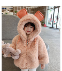 Load image into Gallery viewer, Baby Kid Girls Solid Color Cartoon Jackets Outwears Wholesale 221229654
