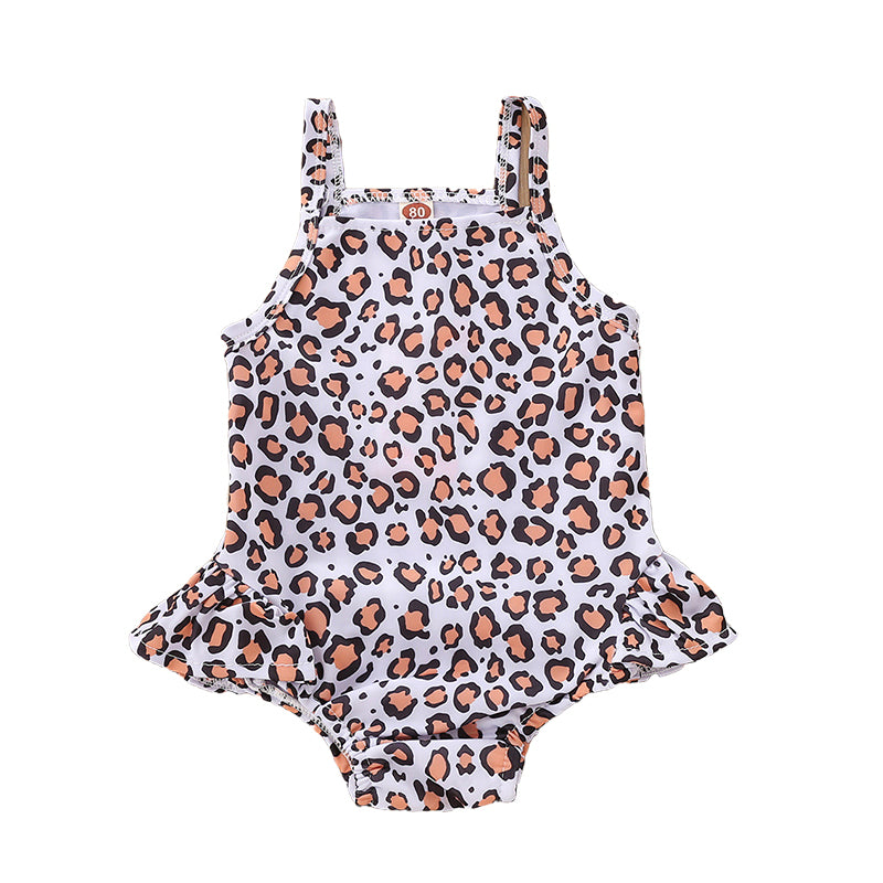 Baby Girls Leopard print Rompers Wholesale 22122967