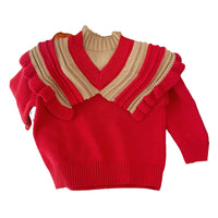 Load image into Gallery viewer, Baby Kid Girls Color-blocking Crochet Sweaters Wholesale 221229742
