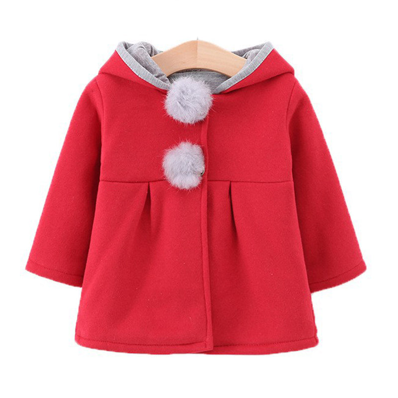 Baby Kid Girls Solid Color Cartoon Coats Wholesale 221229747