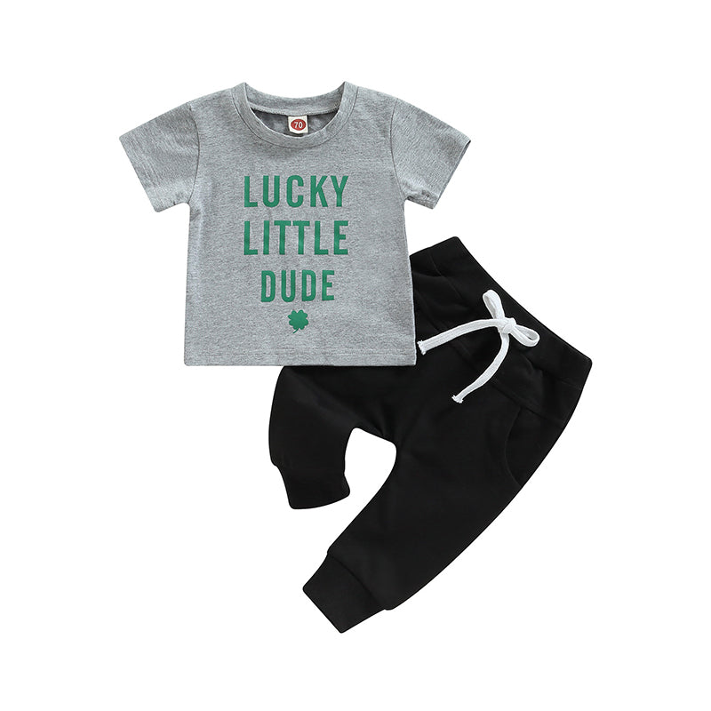 2 Pieces Set Baby Kid Girls Letters T-Shirts And Solid Color Ribbon Pants Wholesale 221229768