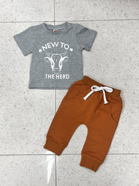 Load image into Gallery viewer, 2 Pieces Set Baby Kid Boys Letters Animals T-Shirts And Solid Color Pants Wholesale 221229825
