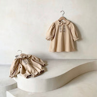 Load image into Gallery viewer, Baby Girls Flower Embroidered Rompers Wholesale 221229853
