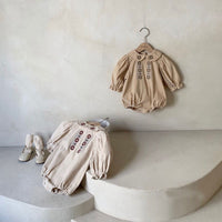 Load image into Gallery viewer, Baby Girls Flower Embroidered Rompers Wholesale 221229853
