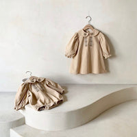 Load image into Gallery viewer, Baby Girls Flower Embroidered Rompers Wholesale 221229853
