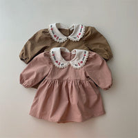 Load image into Gallery viewer, Baby Girls Embroidered Rompers Wholesale 221229857
