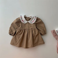 Load image into Gallery viewer, Baby Girls Embroidered Rompers Wholesale 221229857

