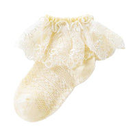 Load image into Gallery viewer, Baby Kid Girls Solid Color Lace Accessories Socks Wholesale 222710398

