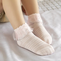 Load image into Gallery viewer, Baby Kid Girls Solid Color Lace Accessories Socks Wholesale 222710398
