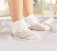 Load image into Gallery viewer, Baby Kid Girls Solid Color Lace Accessories Socks Wholesale 222710398
