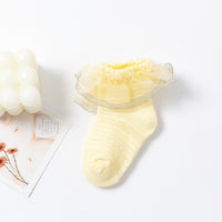 Load image into Gallery viewer, Baby Kid Girls Solid Color Lace Accessories Socks Wholesale 222710398
