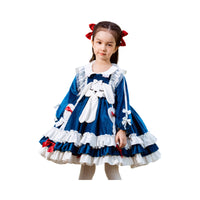 Load image into Gallery viewer, Baby Kid Girls Love heart Cartoon Bow Lace Birthday Party Dresses Princess Dresses Wholesale 227710240
