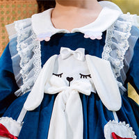 Load image into Gallery viewer, Baby Kid Girls Love heart Cartoon Bow Lace Birthday Party Dresses Princess Dresses Wholesale 227710240
