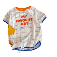 Load image into Gallery viewer, Baby Kid Girls Letters Checked Dresses Wholesale 220328457
