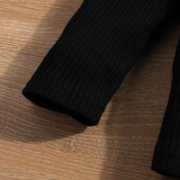 Load image into Gallery viewer, 2 Pieces Set Baby Kid Girls Solid Color Sweaters And Ripped Rompers Wholesale 230103100
