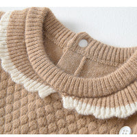 Load image into Gallery viewer, Baby Kid Girls Solid Color Crochet Dresses Wholesale 23010311
