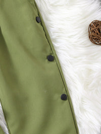 Load image into Gallery viewer, 2 Pieces Set Kid Girls Muslin&amp;Ribbed Tops And Solid Color Ribbon Pants Wholesale 230103241
