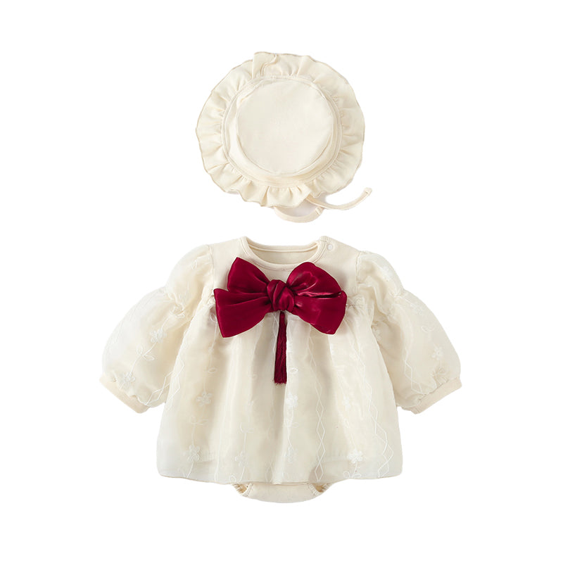 Baby Girls Flower Print Rompers Wholesale 230103256