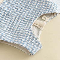 Load image into Gallery viewer, 2 Pieces Set Baby Kid Girls Houndstooth Jackets Outwears And Dresses Wholesale 230103294
