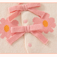 Load image into Gallery viewer, Baby Kid Girls Flower Bow Crochet Vests Waistcoats Wholesale 230103299
