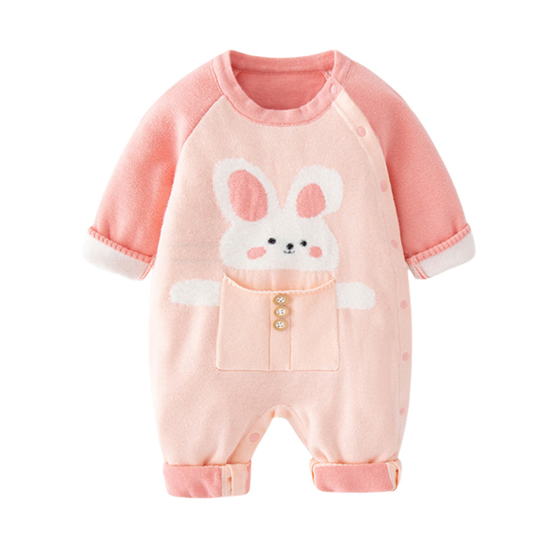 Baby Girls Letters Animals Cartoon Jumpsuits Wholesale 230103330