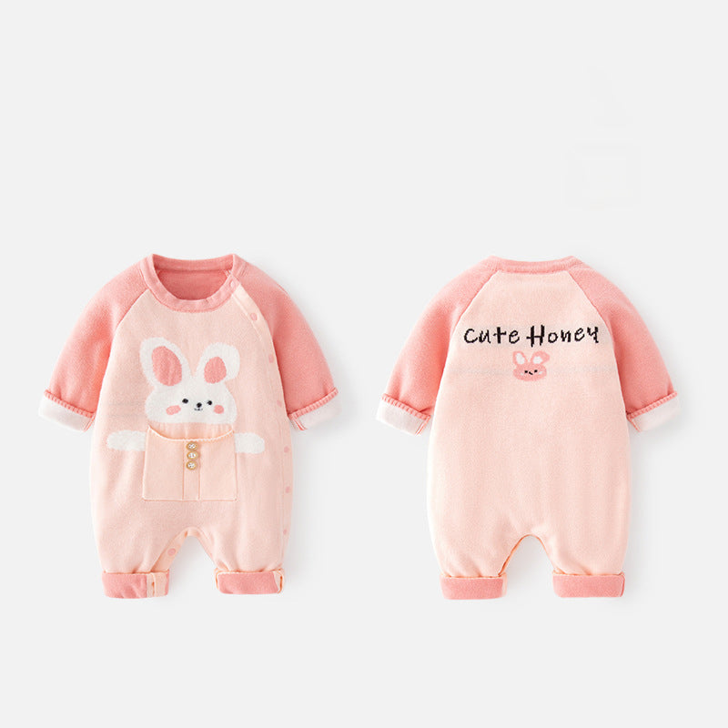 Baby Girls Letters Animals Cartoon Jumpsuits Wholesale 230103330