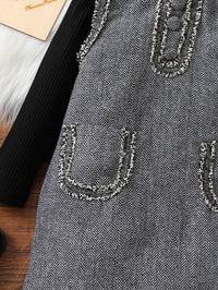 Load image into Gallery viewer, 2 Pieces Set Baby Kid Girls Solid Color Tops And Dresses Wholesale 230103391
