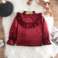 Load image into Gallery viewer, Kid Girls Solid Color Tops Wholesale 230103426
