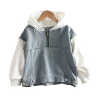 Load image into Gallery viewer, Baby Kid Unisex Color-blocking Hoodies Swearshirts Wholesale 230103478
