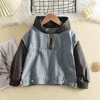 Load image into Gallery viewer, Baby Kid Unisex Color-blocking Hoodies Swearshirts Wholesale 230103478
