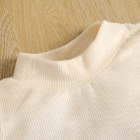 Load image into Gallery viewer, 2 Pieces Set Baby Kid Girls Solid Color Sweaters And Checked Skirts Wholesale 23010350
