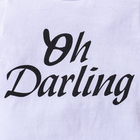 Load image into Gallery viewer, 2 Pieces Set Baby Girls Letters T-Shirts And Solid Color Shorts Wholesale 230103574
