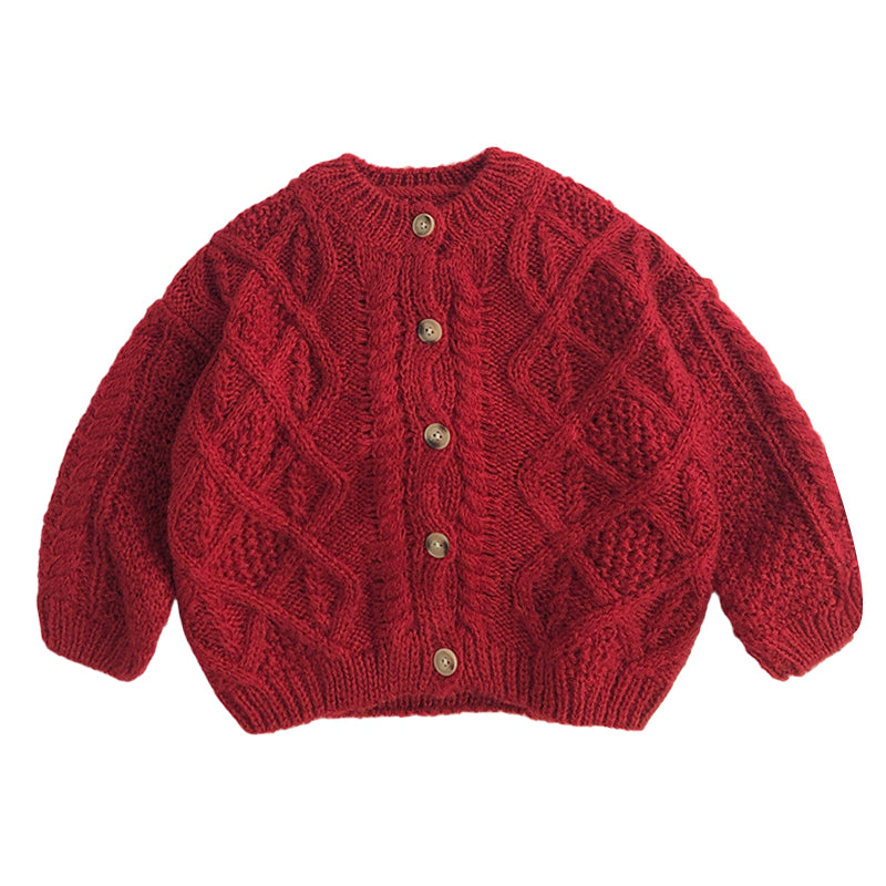 Baby Kid Unisex Solid Color Checked Cardigan Wholesale 230103598