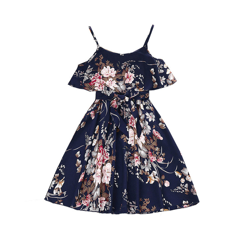 Baby Kid Big Kid Girls Flower Print Dresses Wholesale 230103600