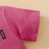 Load image into Gallery viewer, 2 Pieces Set Baby Kid Unisex Letters T-Shirts And Love heart Print Shorts Wholesale 230103616
