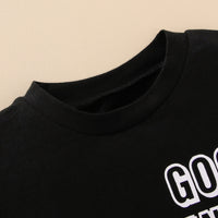 Load image into Gallery viewer, 2 Pieces Set Baby Kid Unisex Letters T-Shirts And Love heart Print Shorts Wholesale 230103616
