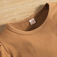 Load image into Gallery viewer, 3 Pieces Set Baby Kid Girls Solid Color Tops And Checked Skirts And Hats Wholesale 23010395
