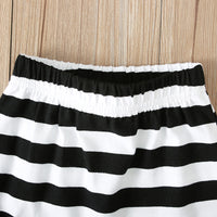 Load image into Gallery viewer, 2 Pieces Set Baby Kid Unisex Halloween Expression Print Hoodies Swearshirts And Striped Pants Wholesale 23010512
