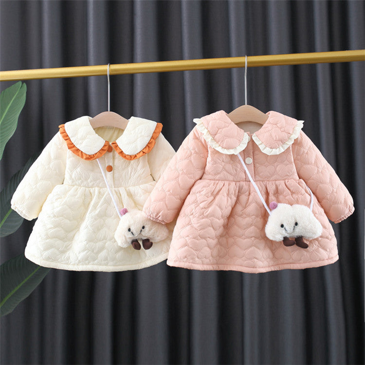 Baby Girls Solid Color Coats Wholesale 230105145