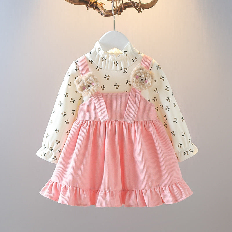 Baby Kid Girls Fruit Print Dresses Wholesale 230105164