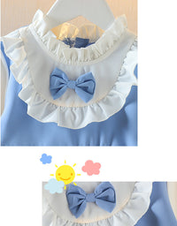 Load image into Gallery viewer, Baby Kid Girls Color-blocking Bow Dresses Wholesale 230105171

