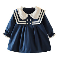 Load image into Gallery viewer, Baby Kid Girls Color-blocking Dresses Wholesale 230105188
