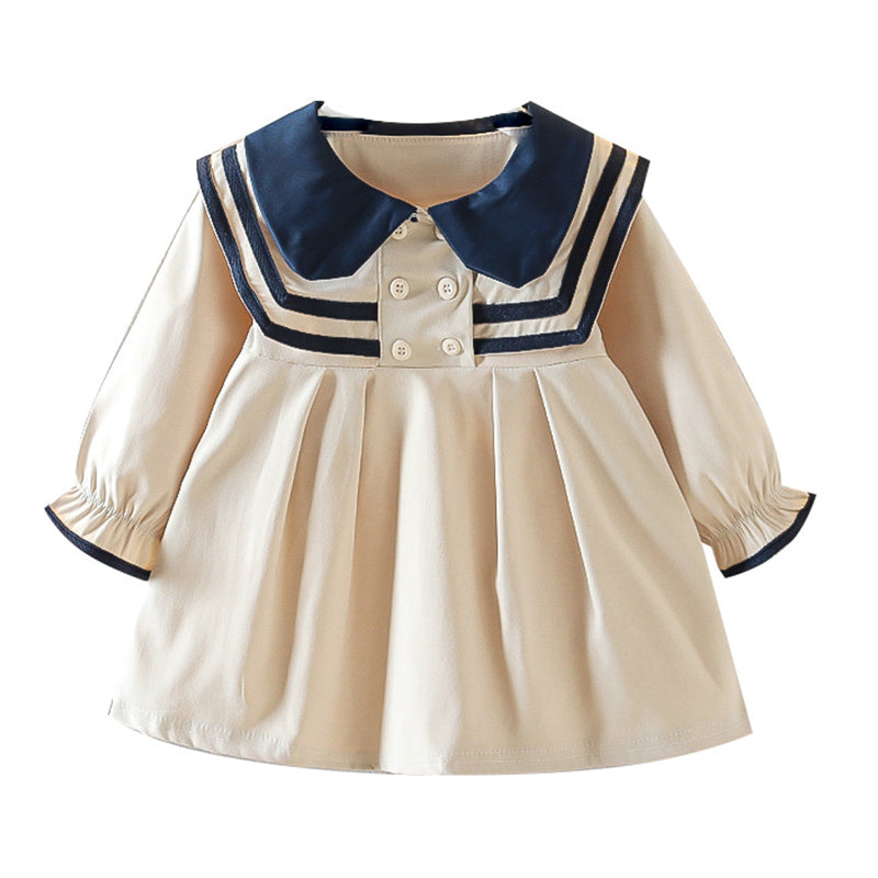 Baby Kid Girls Color-blocking Dresses Wholesale 230105188