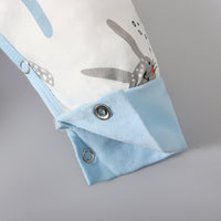 Load image into Gallery viewer, Baby Boys Striped Animals Cartoon Print Easter Jumpsuits And Hats Wholesale 230105231
