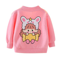 Load image into Gallery viewer, Baby Kid Girls Cartoon Embroidered Print Jackets Outwears Wholesale 230105237
