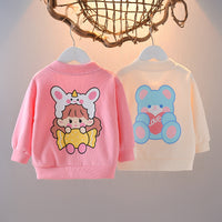 Load image into Gallery viewer, Baby Kid Girls Cartoon Embroidered Print Jackets Outwears Wholesale 230105237
