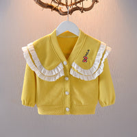 Load image into Gallery viewer, Baby Kid Girls Bow Embroidered Jackets Outwears Wholesale 230105246
