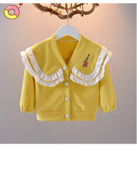 Load image into Gallery viewer, Baby Kid Girls Bow Embroidered Jackets Outwears Wholesale 230105246

