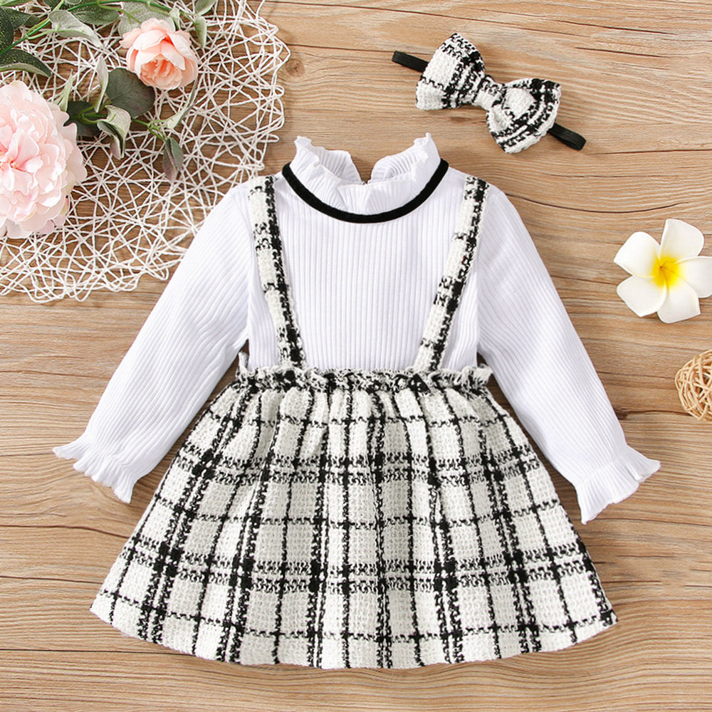 Baby Kid Girls Checked Dresses Wholesale 230105289